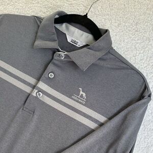 Adabat White Polo Shirt Large Gray Performance Fabric Japanese Fashion Logo